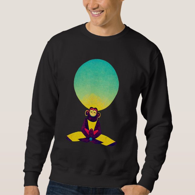 Sweatshirt Funky Munky Dzogchen Clear Light Monkey (Devant)