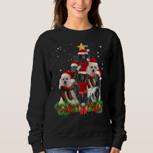 Sweatshirt Funky Standard Poodle Dog Christmas Tree