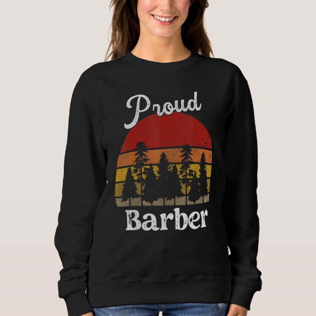Sweatshirt Funny Barber Shirts Job Title Professions_1 (Devant)