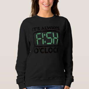 Sweatshirt Funny Bass Poisson Pêcheur Citer Son Toujours Pois