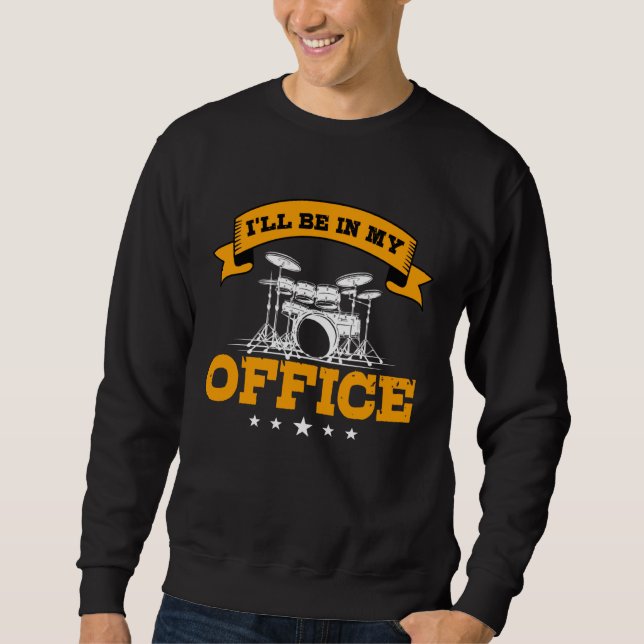 Sweatshirt Funny drummer saying gift rehearsal room (Devant)
