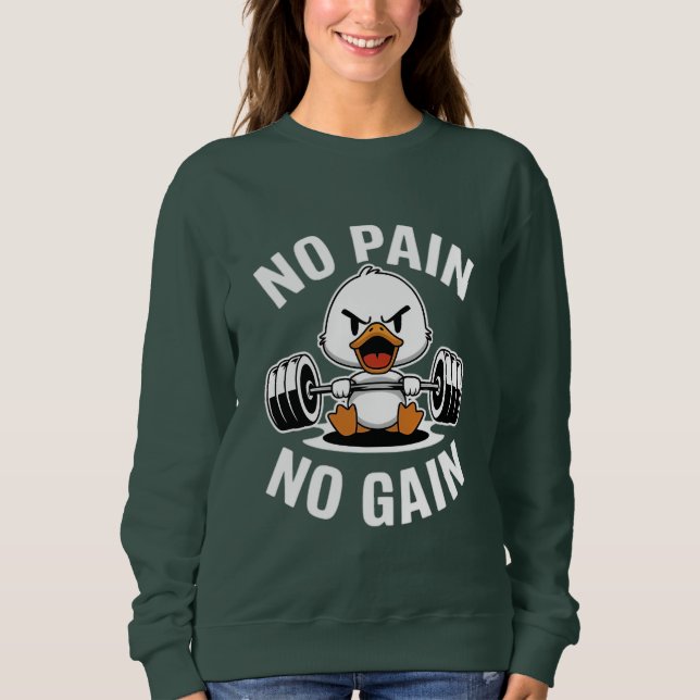 Sweatshirt Funny Duck Carton (Devant)