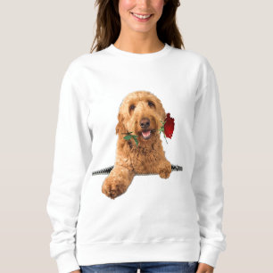 Sweatshirt Funny Goldendoodle Rose Zipper Dog Pocket Lover