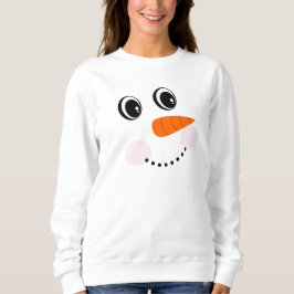 Sweatshirt Funny Happy souriant /Snowman Face T-Shirt