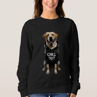 Sweatshirt Funny Lazy Labrador Retriever Chien Chien Chillin 