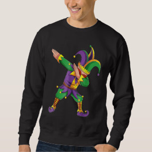 Sweatshirt Funny Mardi Gras Tenue Dabbing Jester New Orleans
