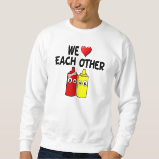 Sweatshirt Funny Mustard Ketchup Couple