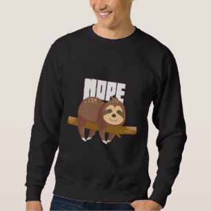 Sweatshirt Funny Nope Tri Blend
