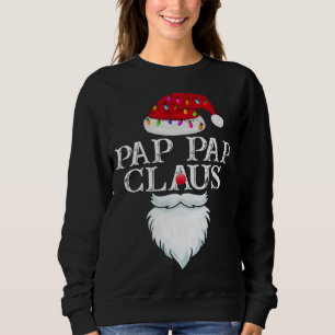 Sweatshirt Funny Père Noël Pap Pap Claus Christmas Matching F