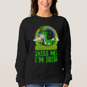 Sweatshirt Funny Rainbow Kiss Me Je suis Irish Mule St Patric