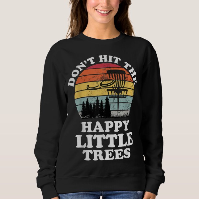 Sweatshirt Funny Retro Disc Golf Frisbee Golfing (Devant)