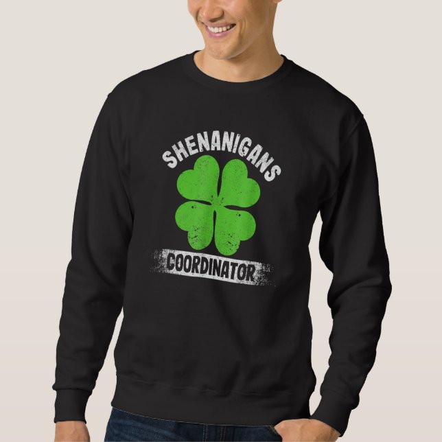 Sweatshirt Funny Teacher St Patrick's Day Irish Shenanigans C (Devant)