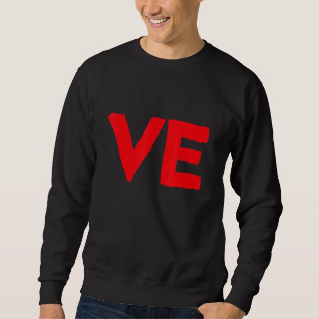Sweatshirt Funny Valentines Jour Correspondant Amour Couple P (Devant)
