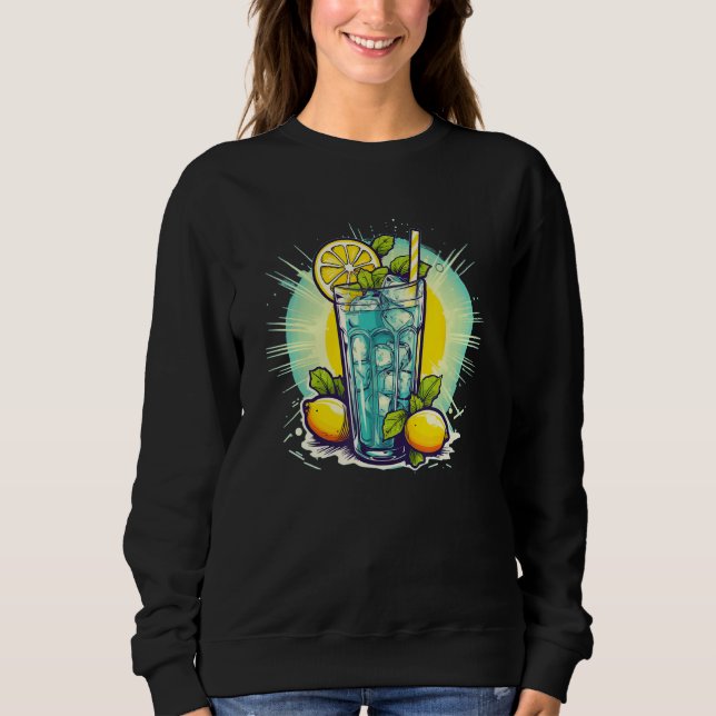 Sweatshirt Funny yellow Limonade soft drink (Devant)