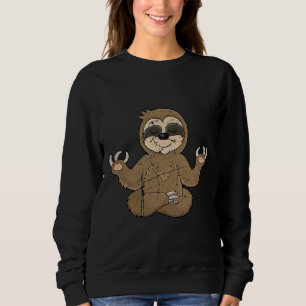 Sweatshirt Funny Yoga Sloth Animal Lazy Sloth
