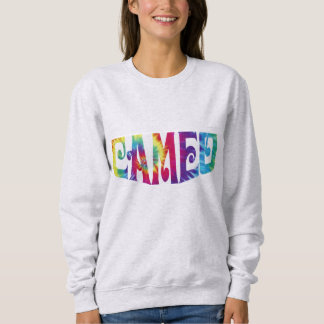 Sweatshirt für Frauen mit Krawatte-Dye-Cameo-Logo