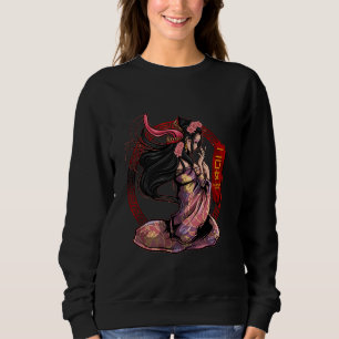 Sweatshirt Futakuchi Onna Monstre Yokai Mythe Japonais Ancien