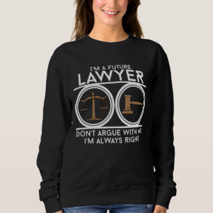 Sweatshirt Futur stu d'avocat d'étudiant d'étudiant en droi