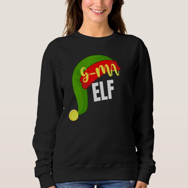 Sweatshirt G-Ma Elf Matching Family Group Christmas Party Paj (Devant)