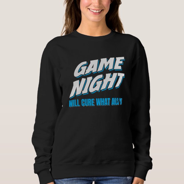 Sweatshirt Game Night Board Game  Family Trivia Game Show Hos (Devant)