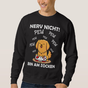 Sweatshirt Gamer Dire Jeu Chien Jeu Casque Gamer Nerd