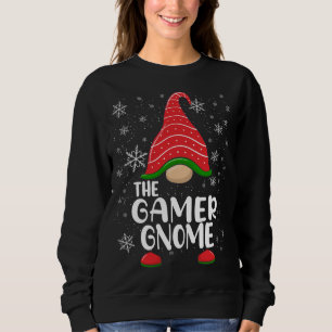 Sweatshirt Gamer Gnome Funny Matching Christmas Family Pa