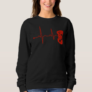 Sweatshirt Gamer Heartbeat Video Games Fan Gaming Boys Men w