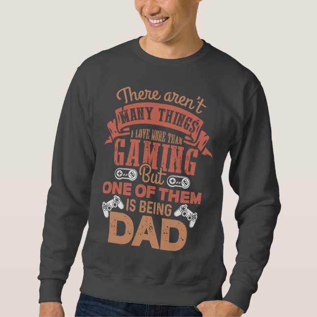 Sweatshirt Gamer Papa - Prochain niveau Patrie (Devant)