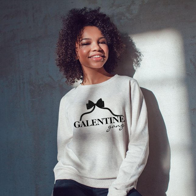 Sweatshirt Gang de Galentine Ami Valentine Black Bow (Créateur téléchargé)