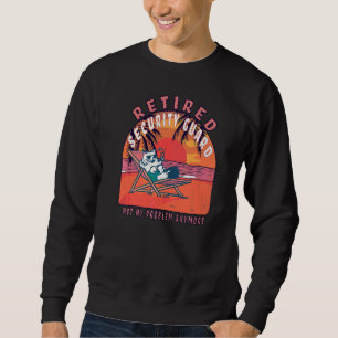 Sweatshirt Garde de sécurité retraitée Retraite Vintage