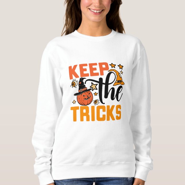 Sweatshirt Garder Les Tricks Halloween (Devant)