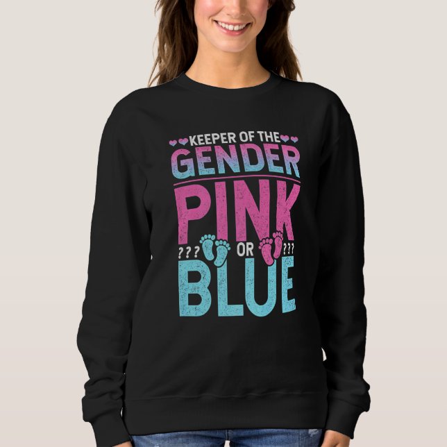 Sweatshirt Gardien Des Faire-part De Grossesse Du Genre Rose  (Devant)