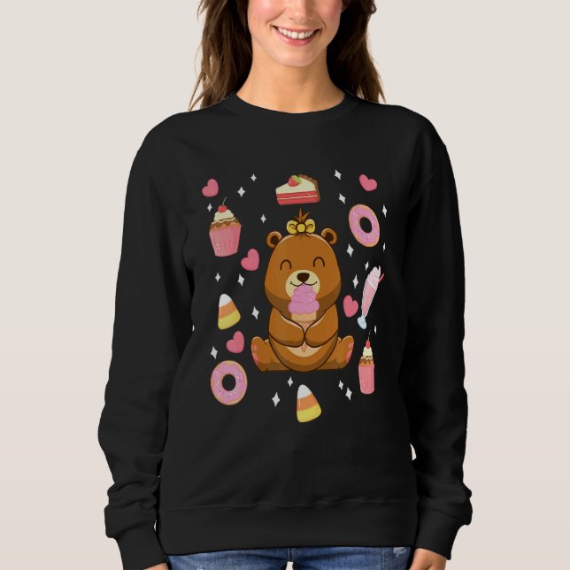 Sweatshirt Gâteau à la crème glacée Bonbon à la noix de Dough (Devant)