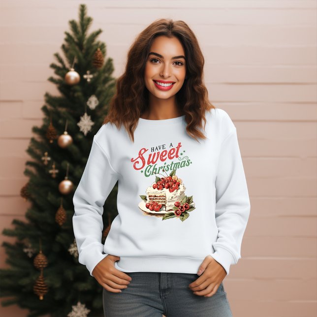 Sweatshirt Gâteau sucré de Noël Vintage (Créateur téléchargé)