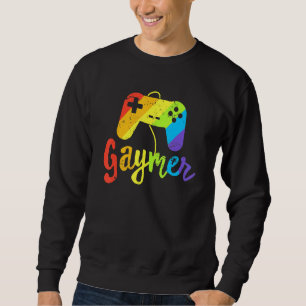 Sweatshirt Gaymer Gay Gamer Lgbt Pride Rainbow Parade March L
