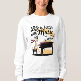 Sweatshirt gazelle piano