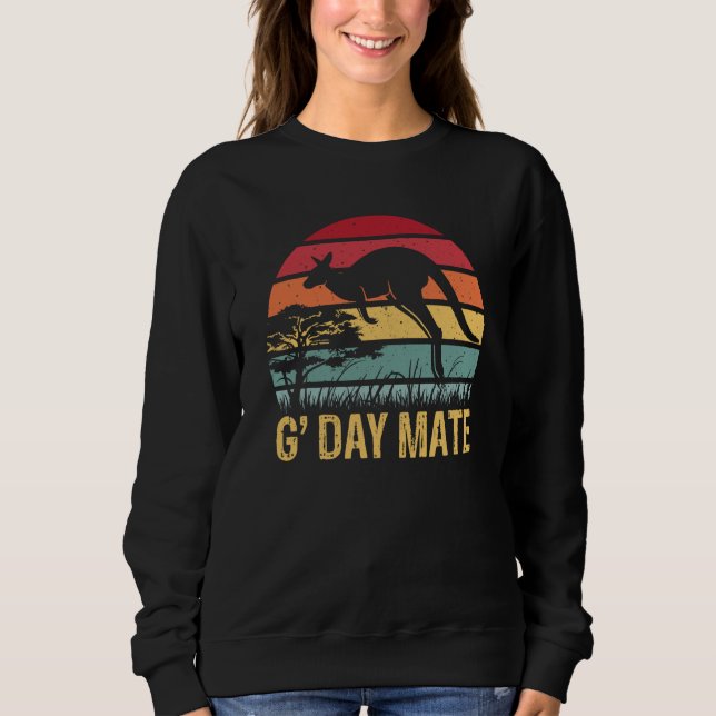 Sweatshirt G'Day Mate Kangaroo Aussie Australia Roo G'Day Mat (Devant)