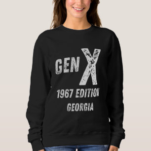 Sweatshirt Gen X 1967 Edition Génération Géorgie Anniversaire