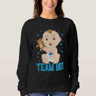 Sweatshirt Gender Announcement Team Boy Baby Party Reveal Pre