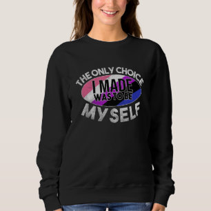 Sweatshirt Genderfluide Seulement Choix D'Être Moi-Même Lgbtq
