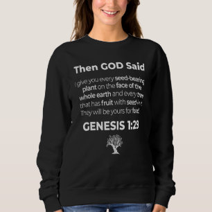 Sweatshirt Genèse 129 Végétariens Amoureux des animaux Vegani
