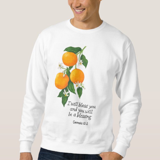 Sweatshirt Genèse de fruits orange 12:2 (Devant)