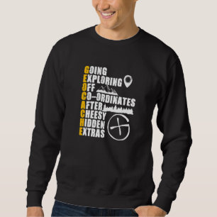 Sweatshirt Geocache Définition Trésor Geocaching Geocacher