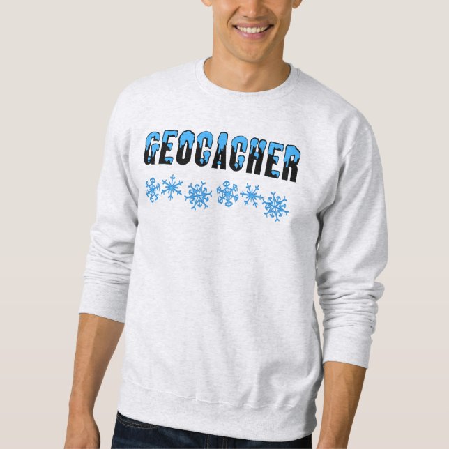 Sweatshirt Geocacher à neige (Devant)