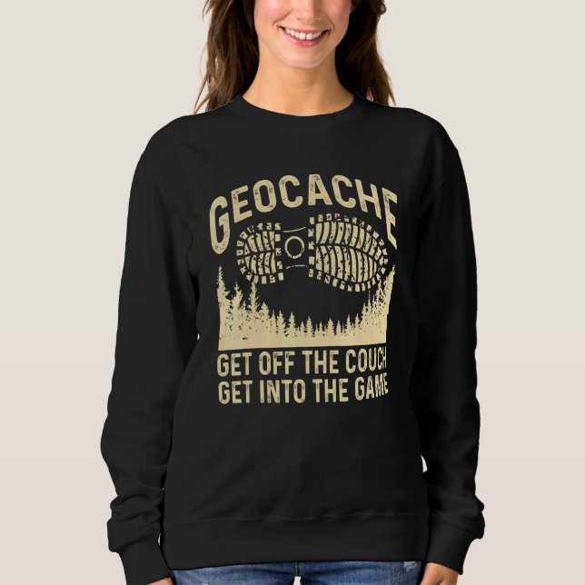 Sweatshirt Geocaching Pour Hommes Femmes Enfants Cool Geocach (Devant)