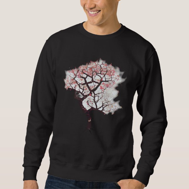 Sweatshirt Geometric Beauty of Life with this Vibrant Cherry  (Devant)