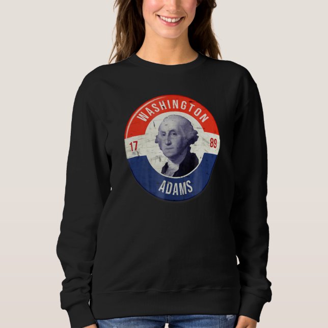 Sweatshirt George Washington 1789 John Adams (Devant)