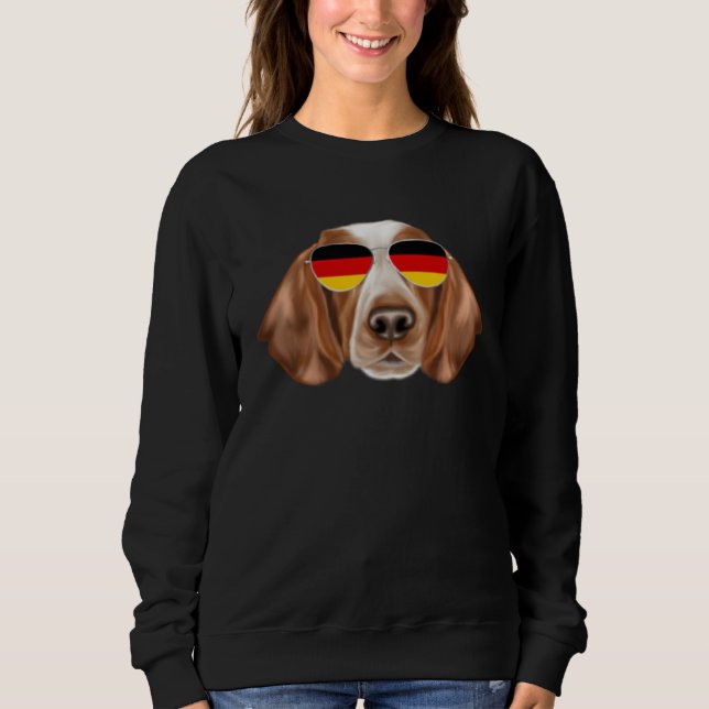Sweatshirt German Flag Welsh Springer Spaniel Dog Germany Poc (Devant)