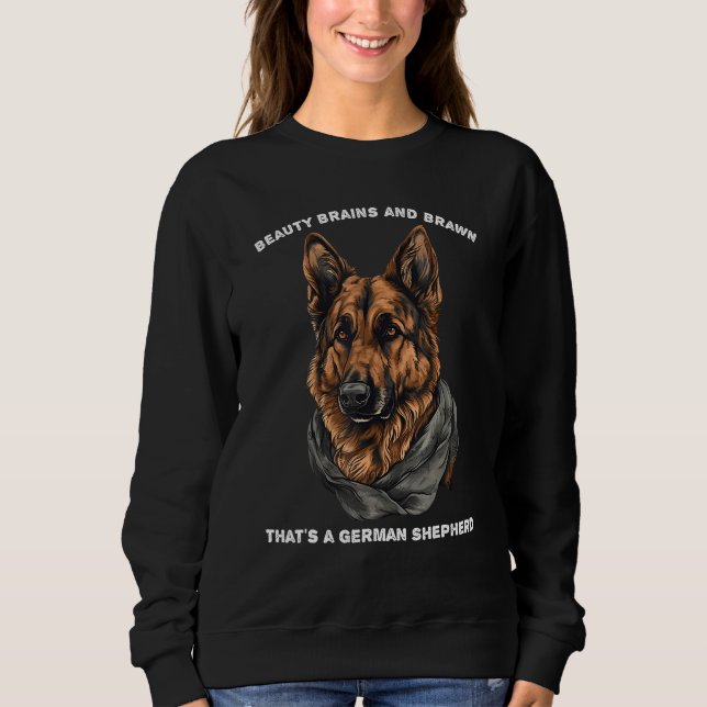 Sweatshirt German Shepherd Dog For Dog Owners (Devant)
