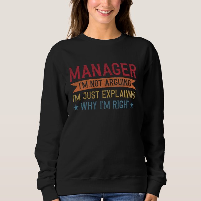 Sweatshirt Gestionnaire de devis de profession drôle (Devant)